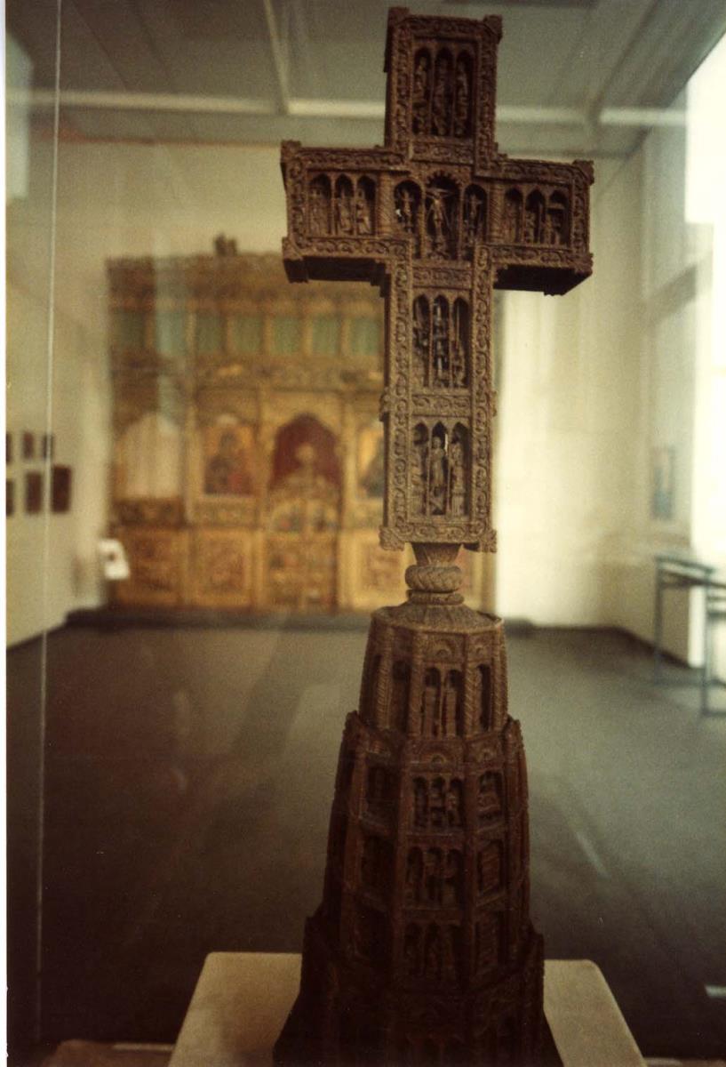 Blick in die Ausstellung der Skulpturensammlung und der Frühchristlich-Byzantinischen Sammlung im Museum Dahlem