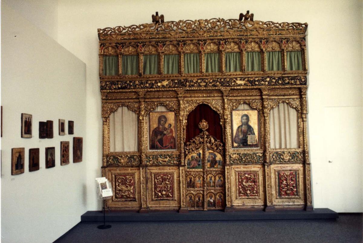 Blick in die Ausstellung der Skulpturensammlung und der Frühchristlich-Byzantinischen Sammlung im Museum Dahlem