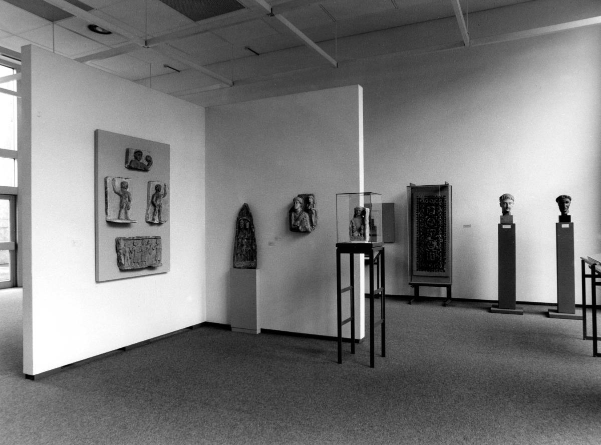 Blick in die Ausstellung der Skulpturensammlung und der Frühchristlich-Byzantinischen Sammlung im Museum Dahlem