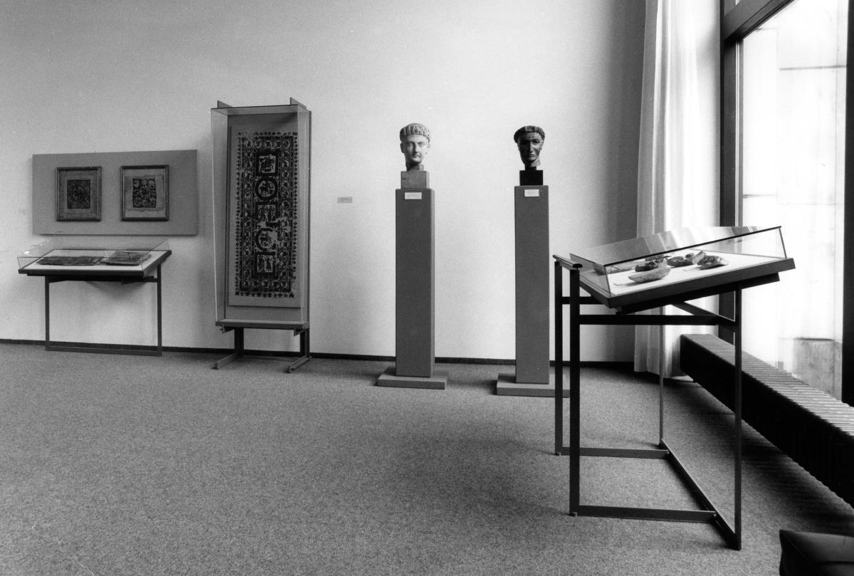 Blick in die Ausstellung der Skulpturensammlung und der Frühchristlich-Byzantinischen Sammlung im Museum Dahlem