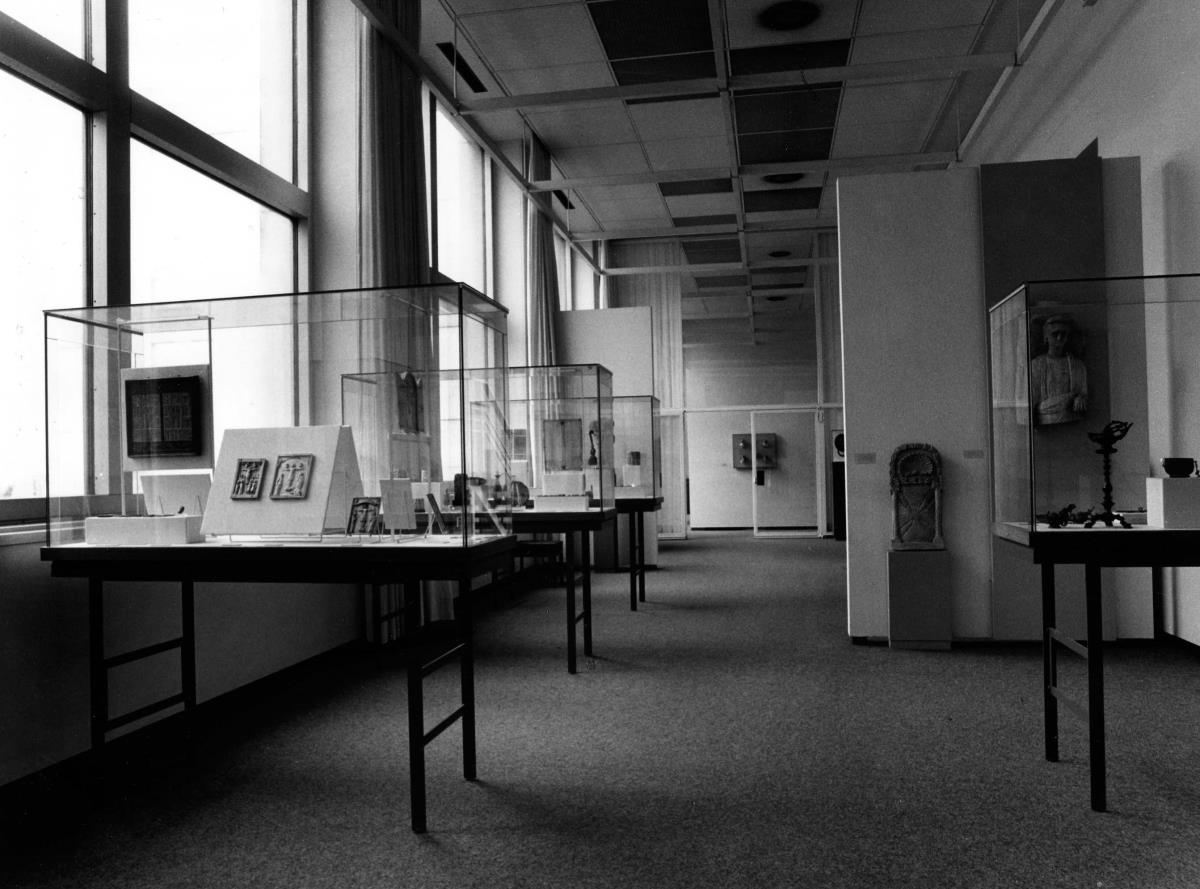 Blick in die Ausstellung der Skulpturensammlung und der Frühchristlich-Byzantinischen Sammlung im Museum Dahlem