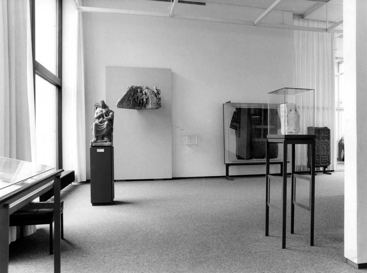 Blick in die Ausstellung der Skulpturensammlung und der Frühchristlich-Byzantinischen Sammlung im Museum Dahlem