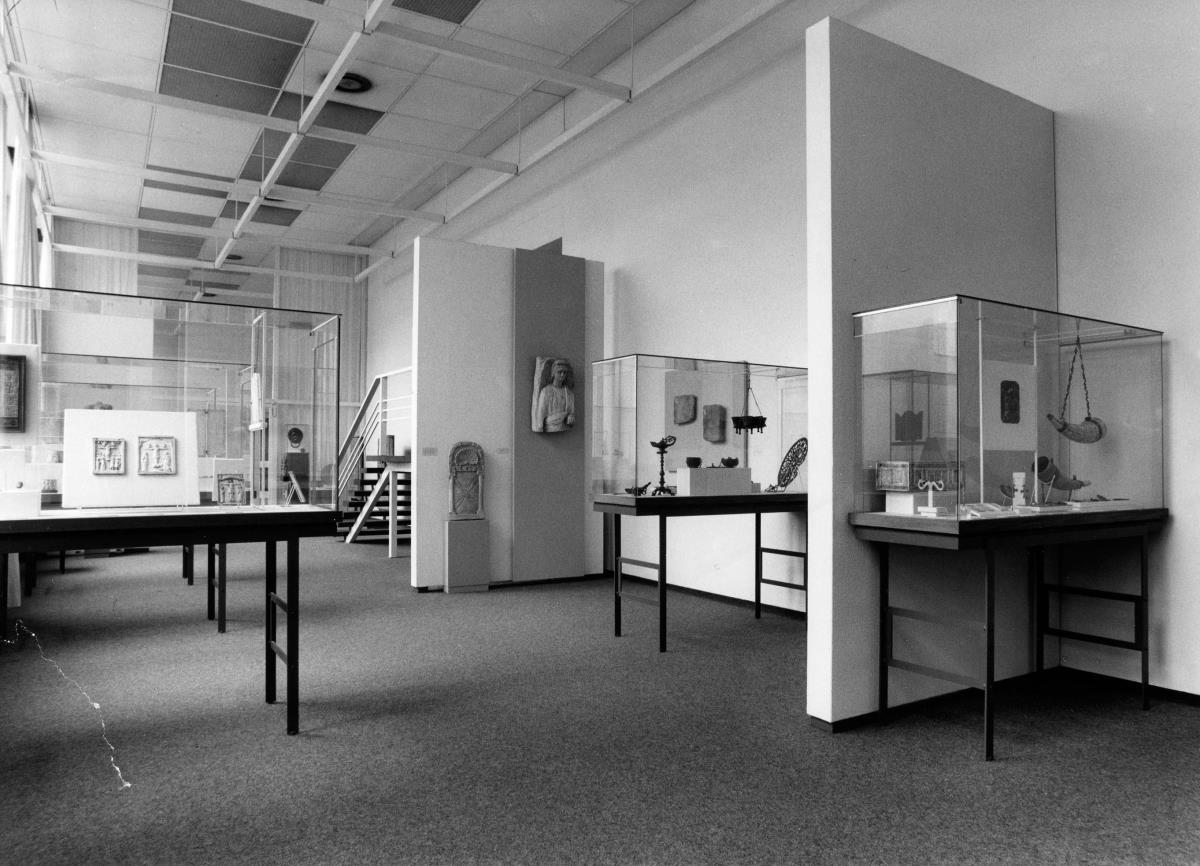 Blick in die Ausstellung der Skulpturensammlung und der Frühchristlich-Byzantinischen Sammlung im Museum Dahlem