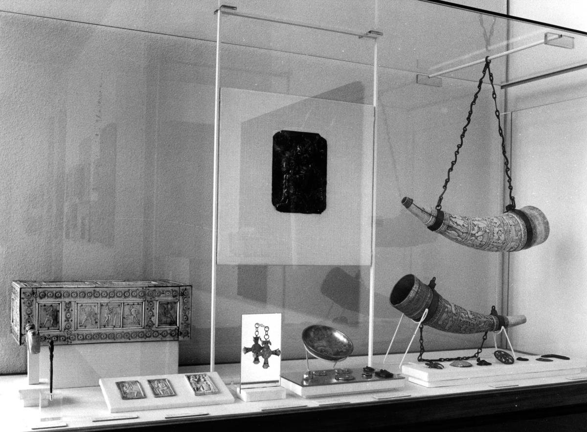 Blick in die Ausstellung der Skulpturensammlung und der Frühchristlich-Byzantinischen Sammlung im Museum Dahlem