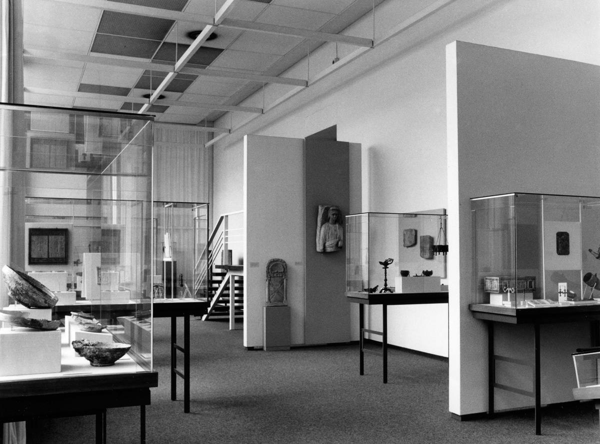 Blick in die Ausstellung der Skulpturensammlung und der Frühchristlich-Byzantinischen Sammlung im Museum Dahlem