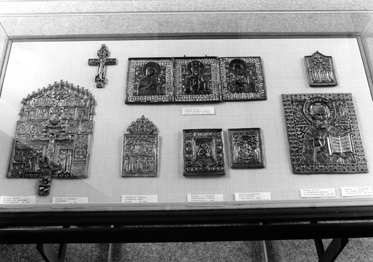 Blick in die Ausstellung der Skulpturensammlung und der Frühchristlich-Byzantinischen Sammlung im Museum Dahlem