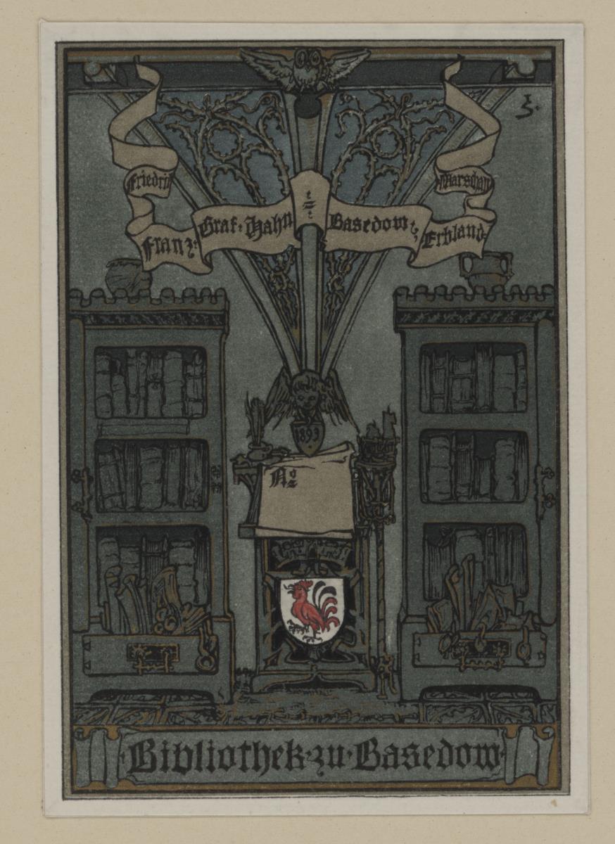 Exlibris Friedrich Franz Graf Hahn-Basedow