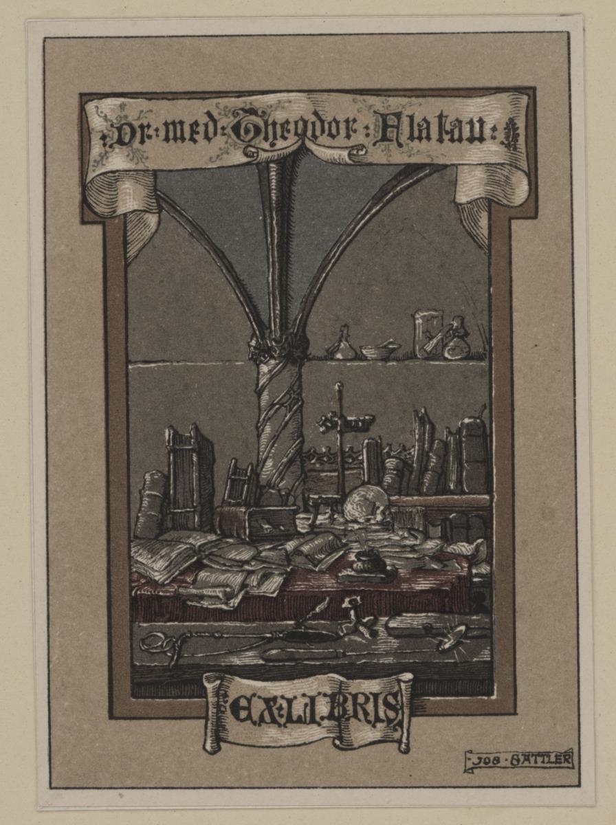 Exlibris Dr. med. Theodor Alatau