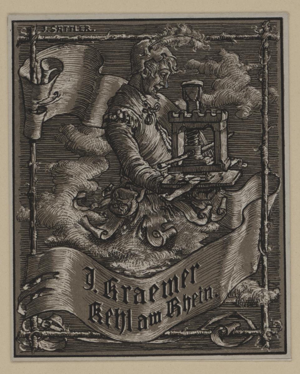Ex libris J. Kraemer