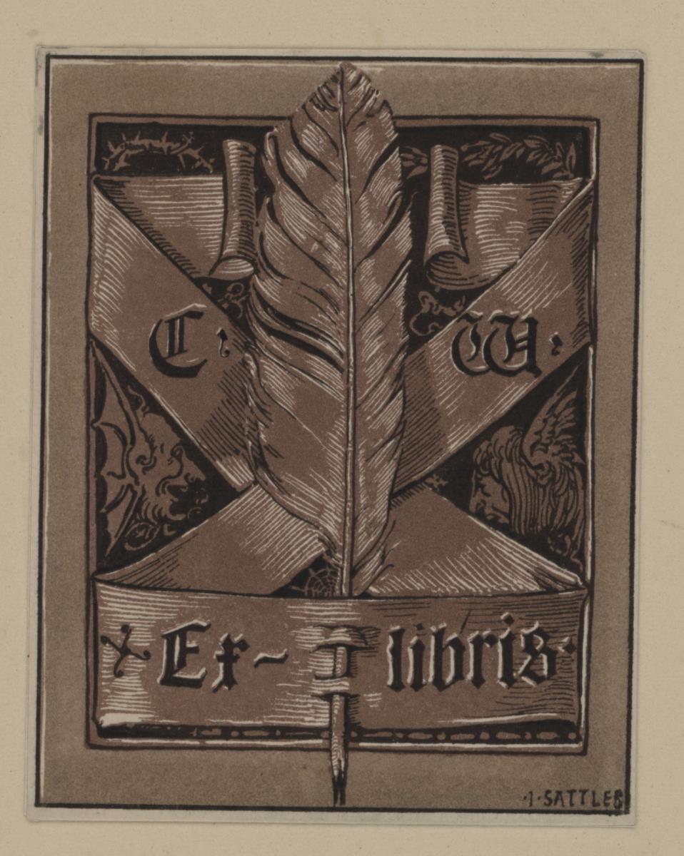 Ex libris C. W.
