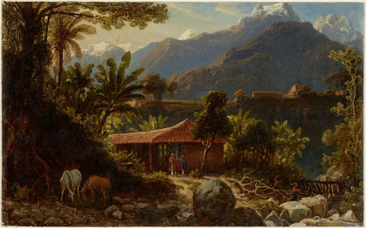 Die Sierra Nevada bei Mérida, vorn eine Hütte