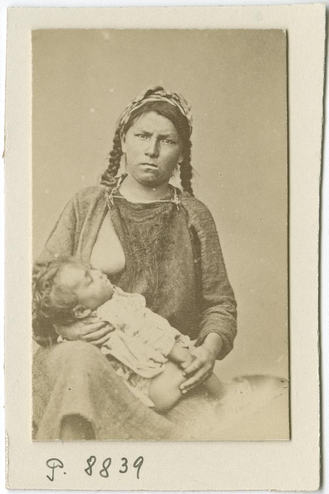 Frau mit Kind aus Bolivien