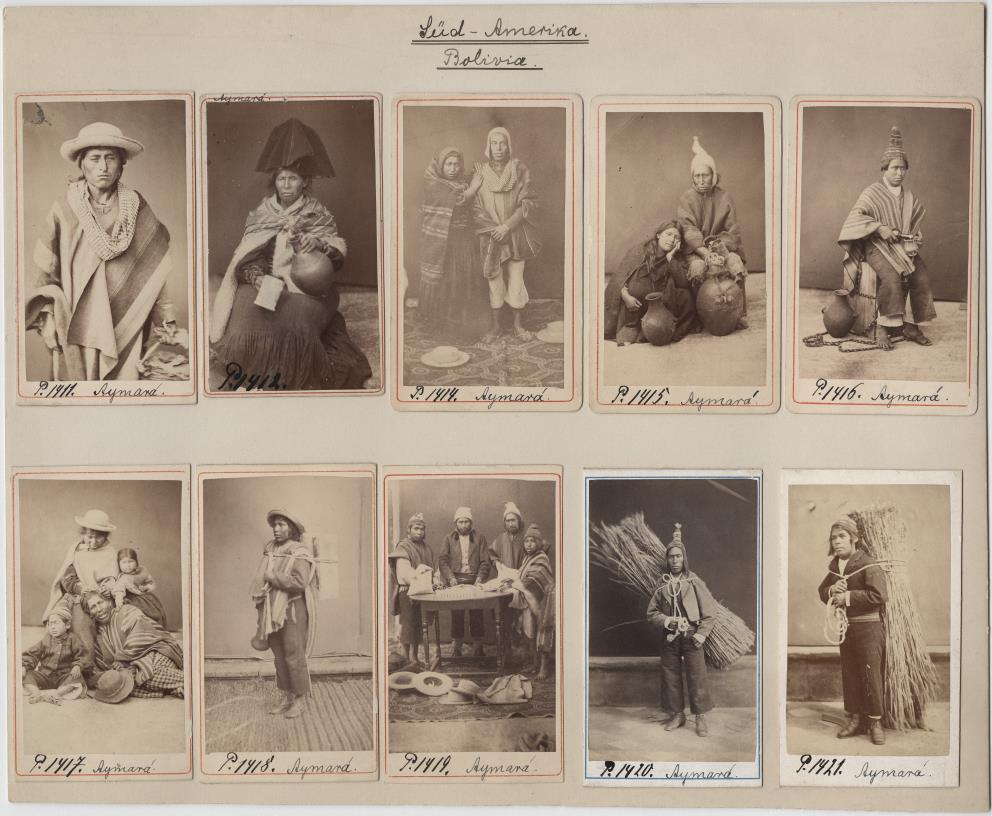Atelier-Fotografien aus Bolivien (Aymara)