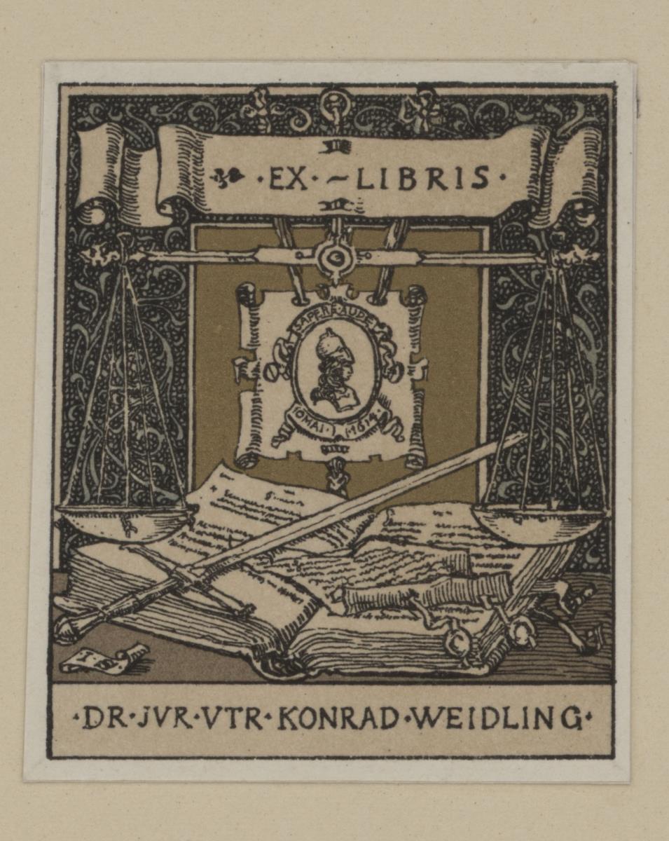 Ex libris Konrad Weidling