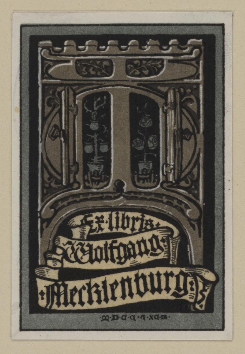 Ex libris Wolfgang Mecklenburg