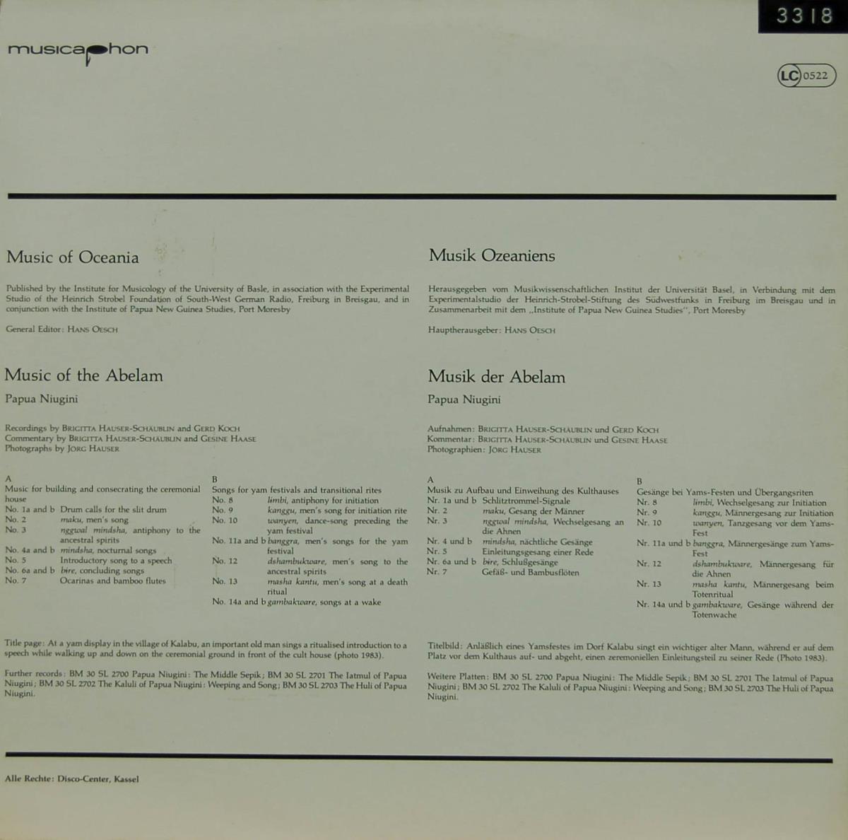 Music of Oceania. Music of the Abelam