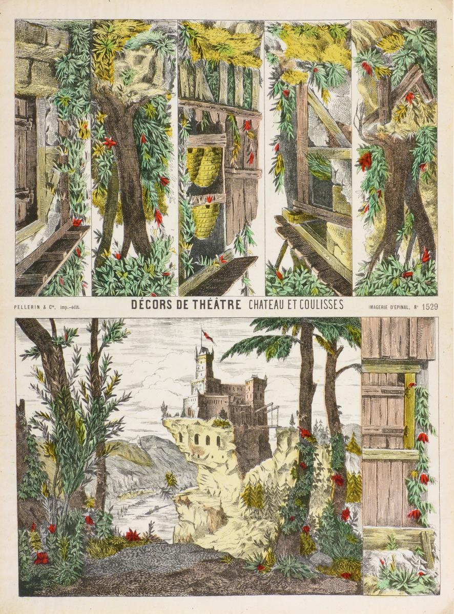 Décors de théâtre - château et coulisses.