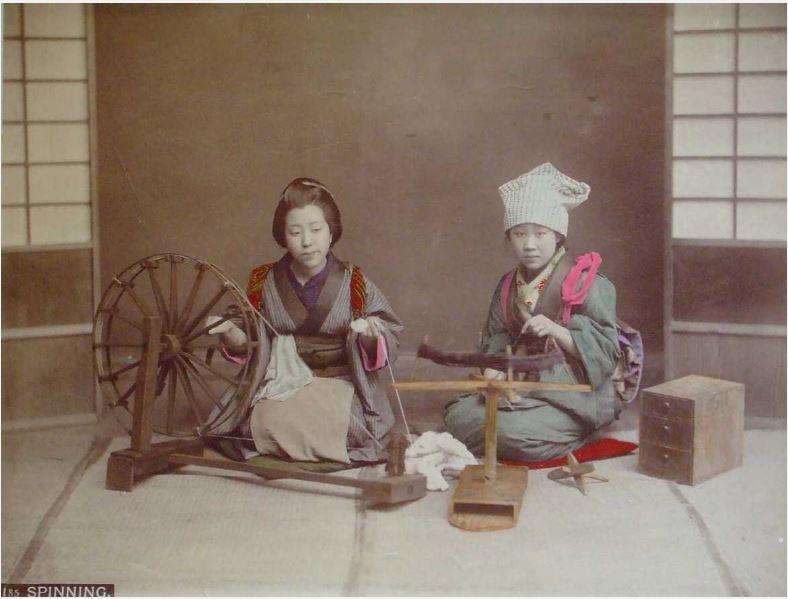 Beim Spinnen