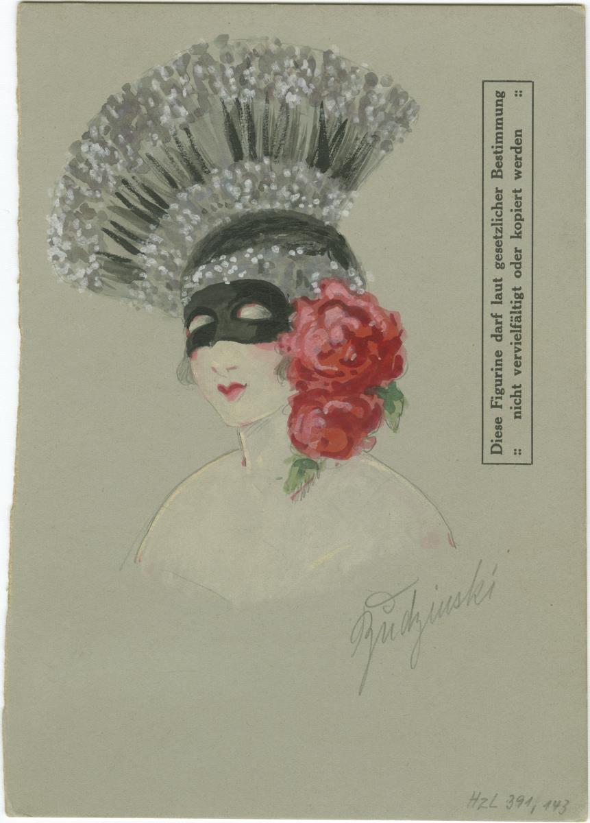 Maske und Kopfbedeckung