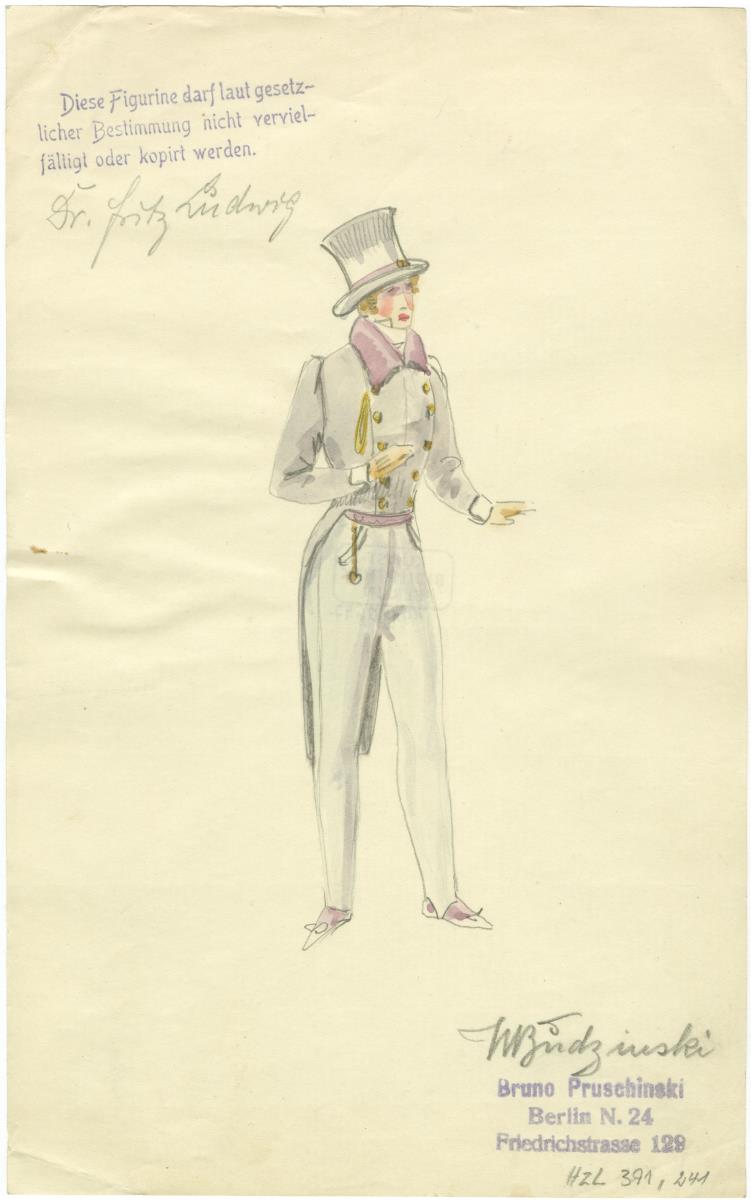 Herrenrockkostüm, Dr. Fritz Ludwig