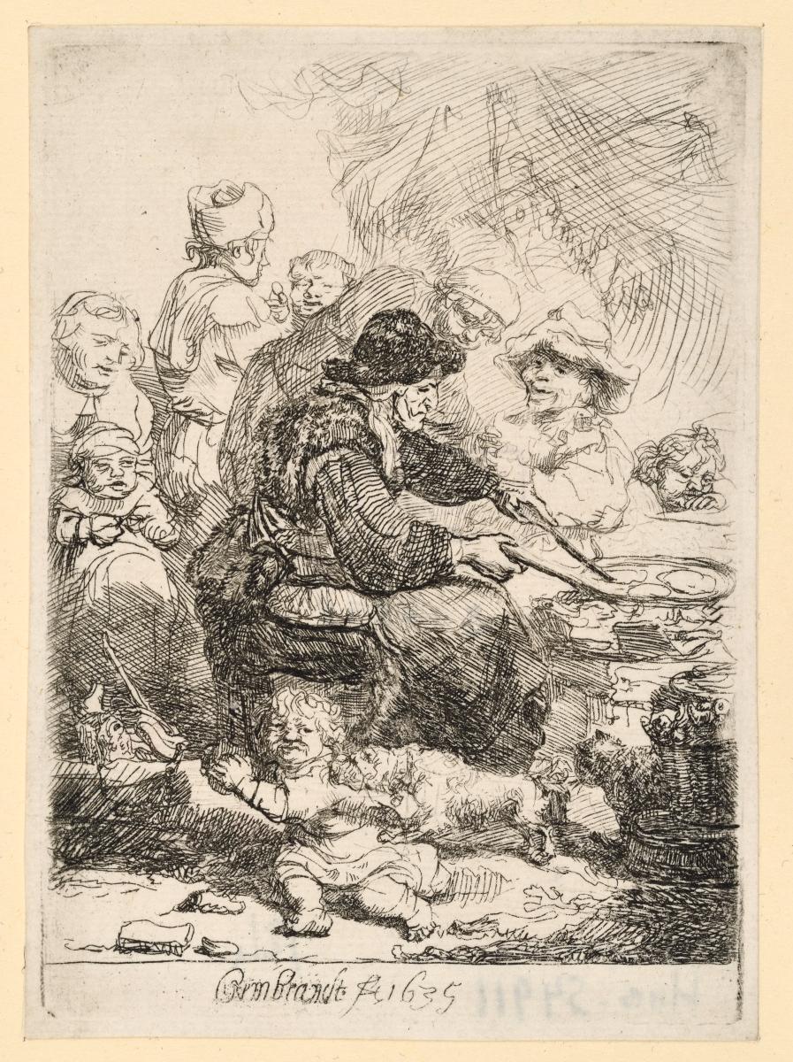 Die Pfannkuchenbäckerin
