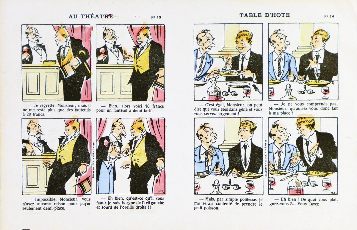 Au théatre. Nr. 13. Table d'hôte. Nr 14.