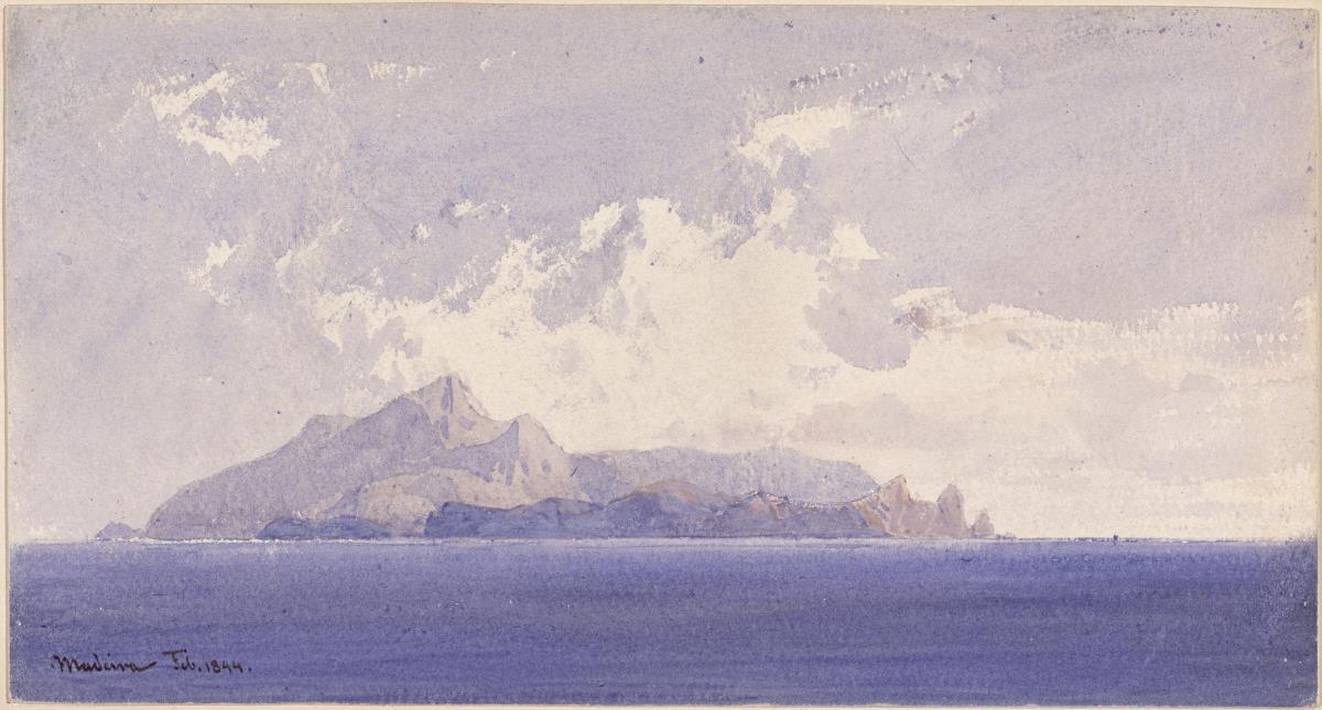 Die Insel Madeira vom Meere gesehen