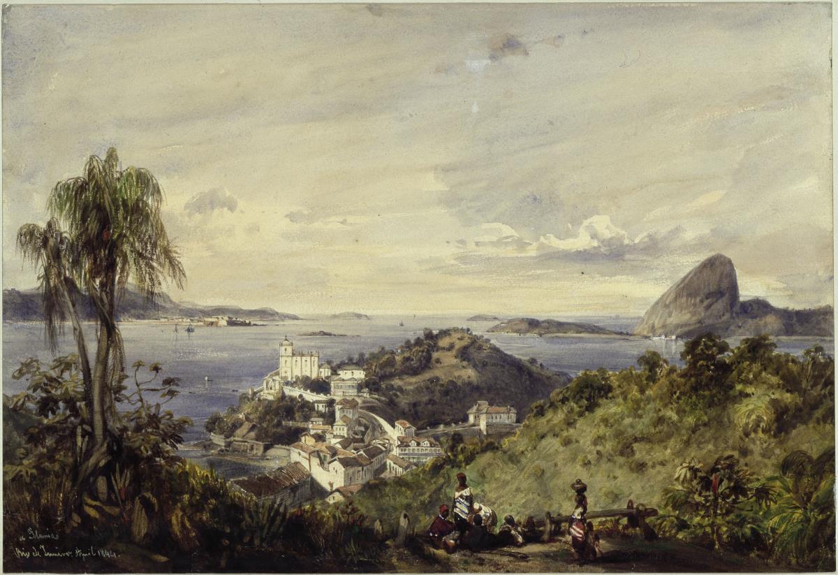 Bucht von Rio de Janeiro mit Corcovado