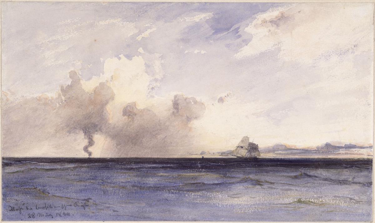 Segelboot nahe der brasilianischen Küste