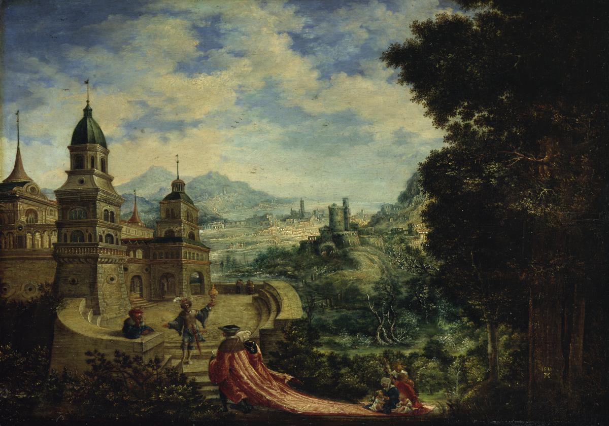 Allegorie des Wohlstands im Gefolge fürstlicher Pracht
