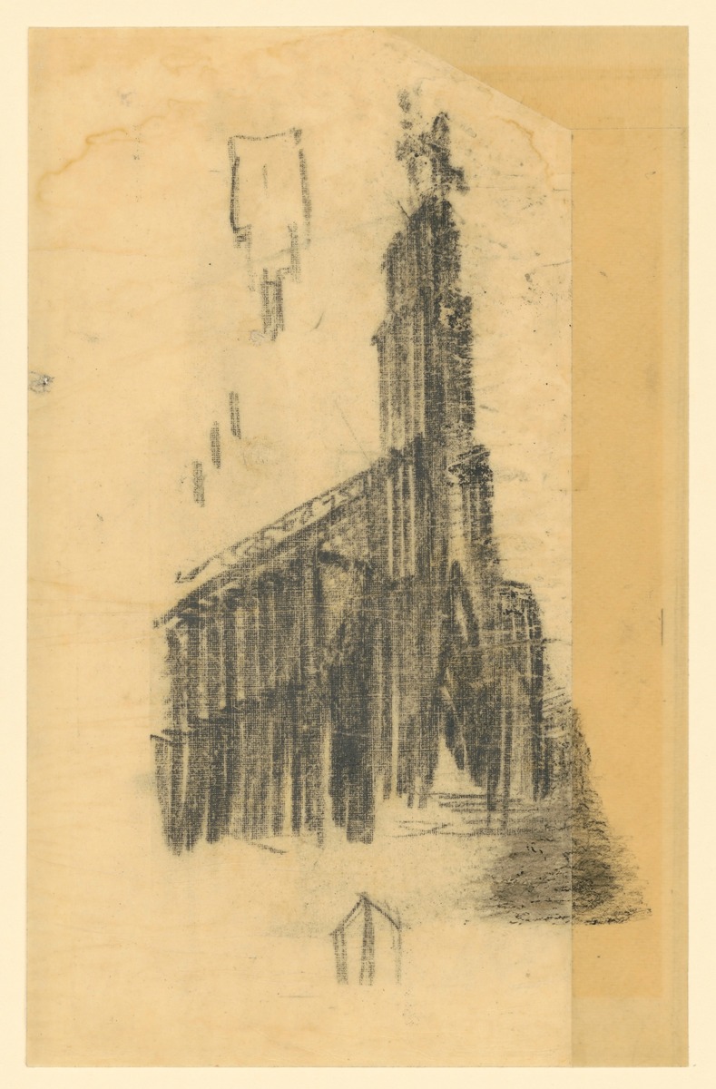 Hamburg-Hamm, Evangelische Wichernkirche, Perspektiv-Skizze