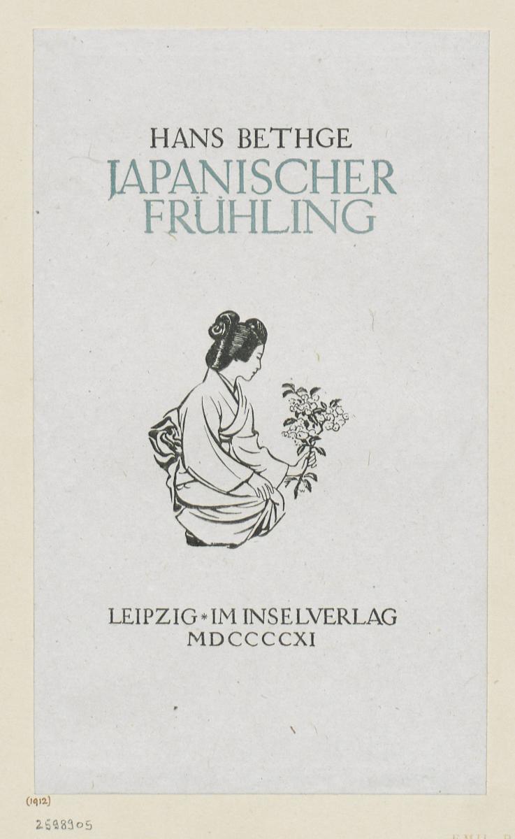 Einband zu Hans Bethge, Japanischer Frühling