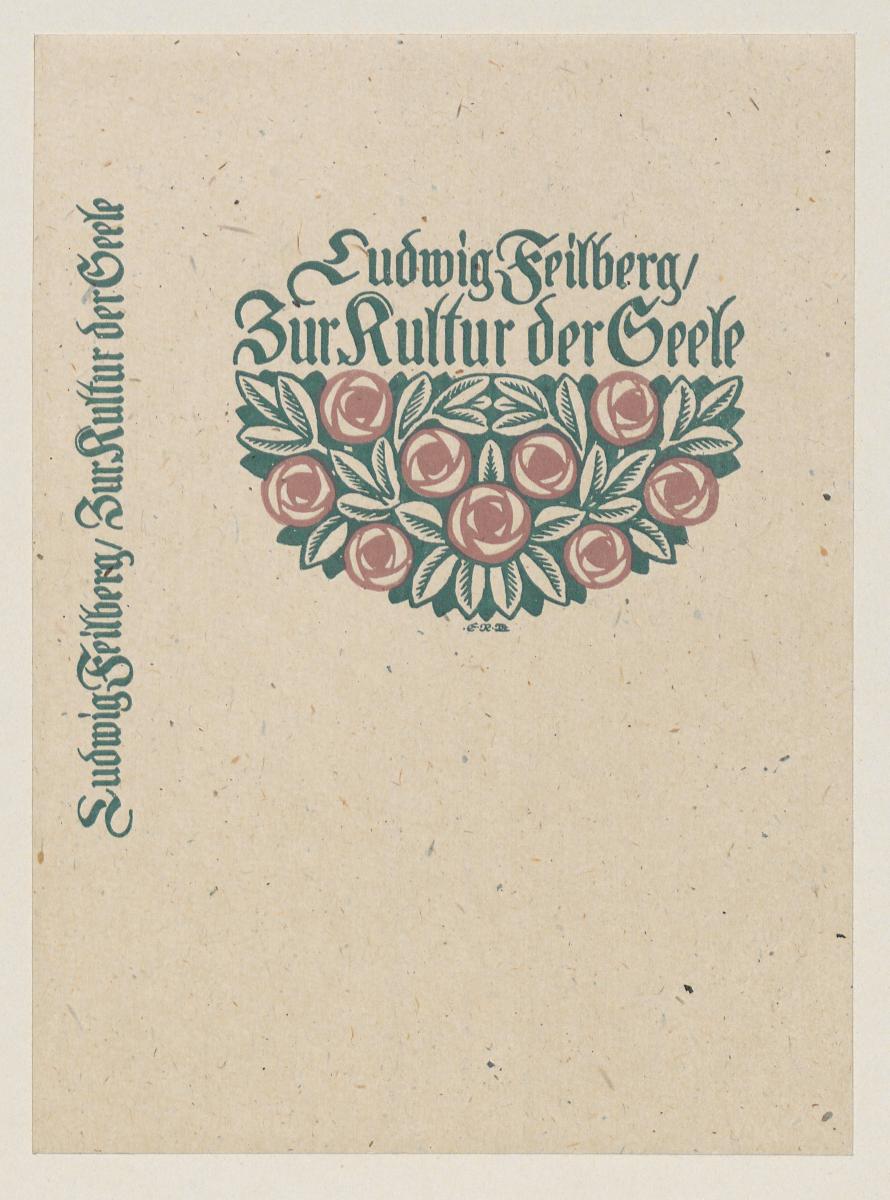Einband zu Ludwig Feilberg, Zur Kultur der Seele