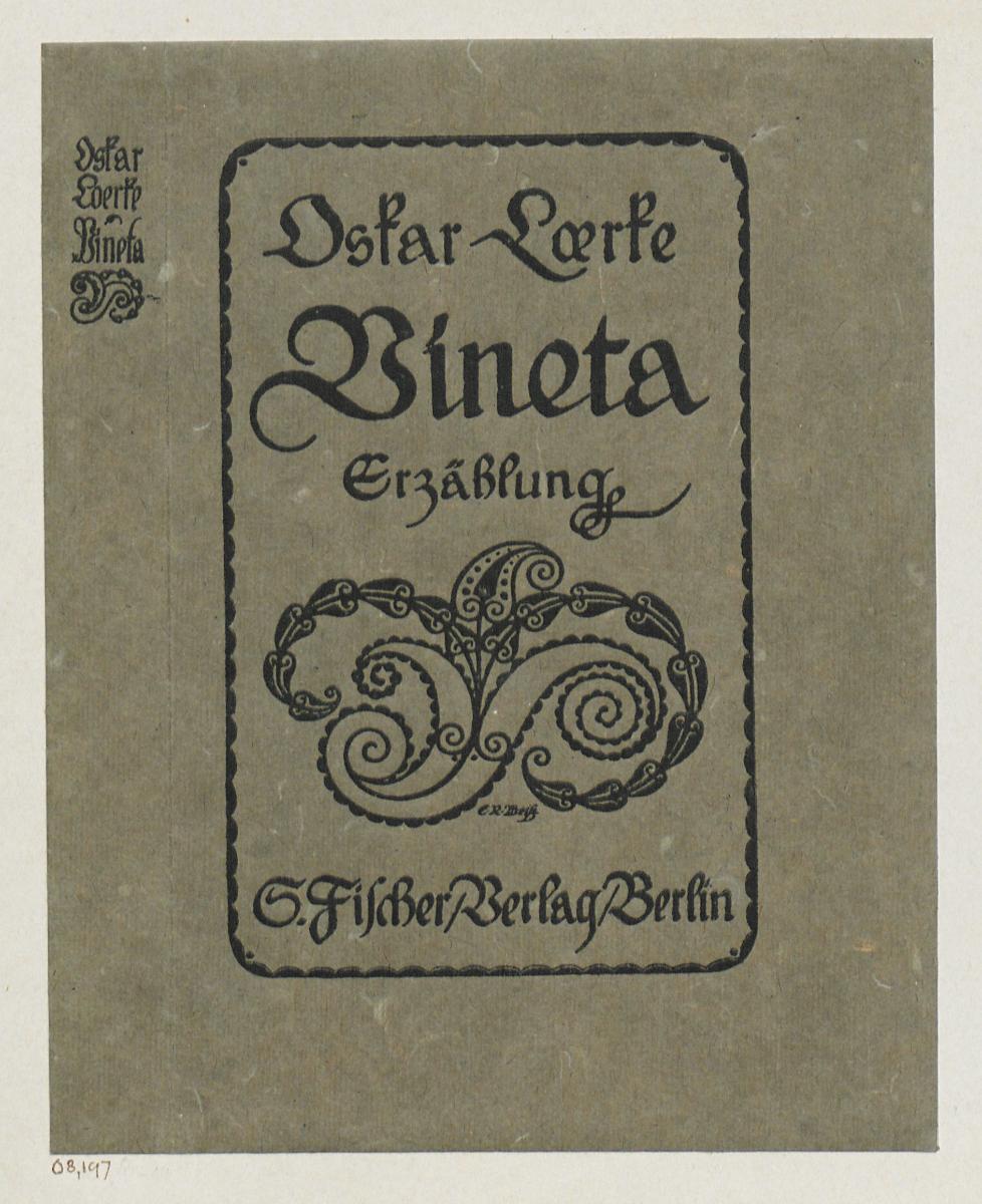 Einband zu Oskar Loerke, Vineta