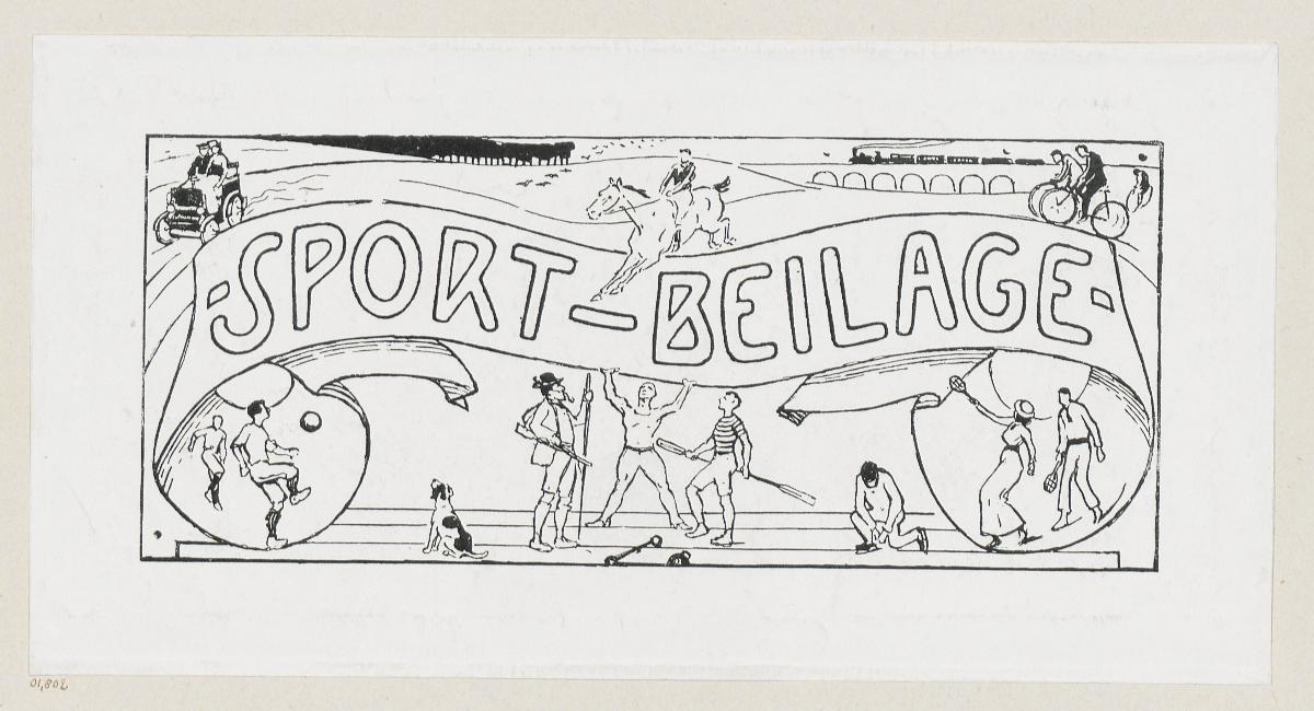 Kopfleiste für das Prager Tagblatt (Sport-Beilage, Teil 1)