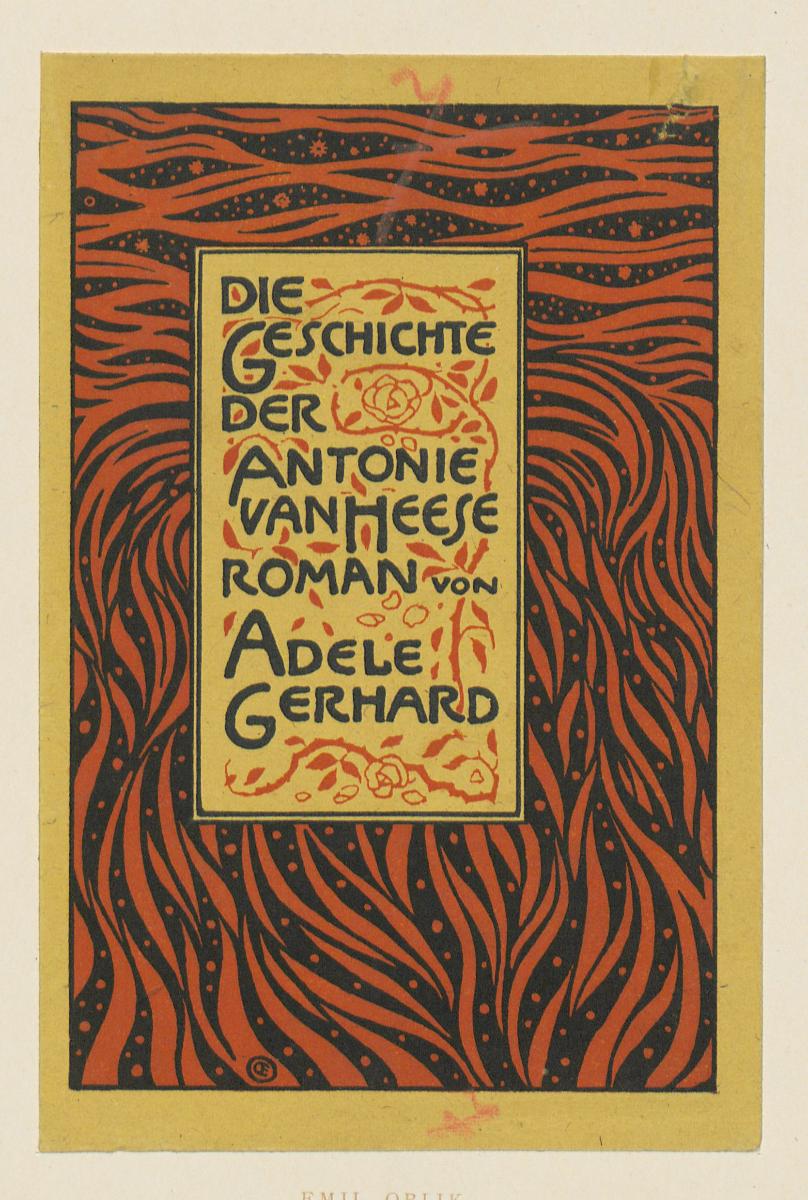 Umschlagtitel zu Adele Gerhard, Die Geschichte der Antonie van Heese