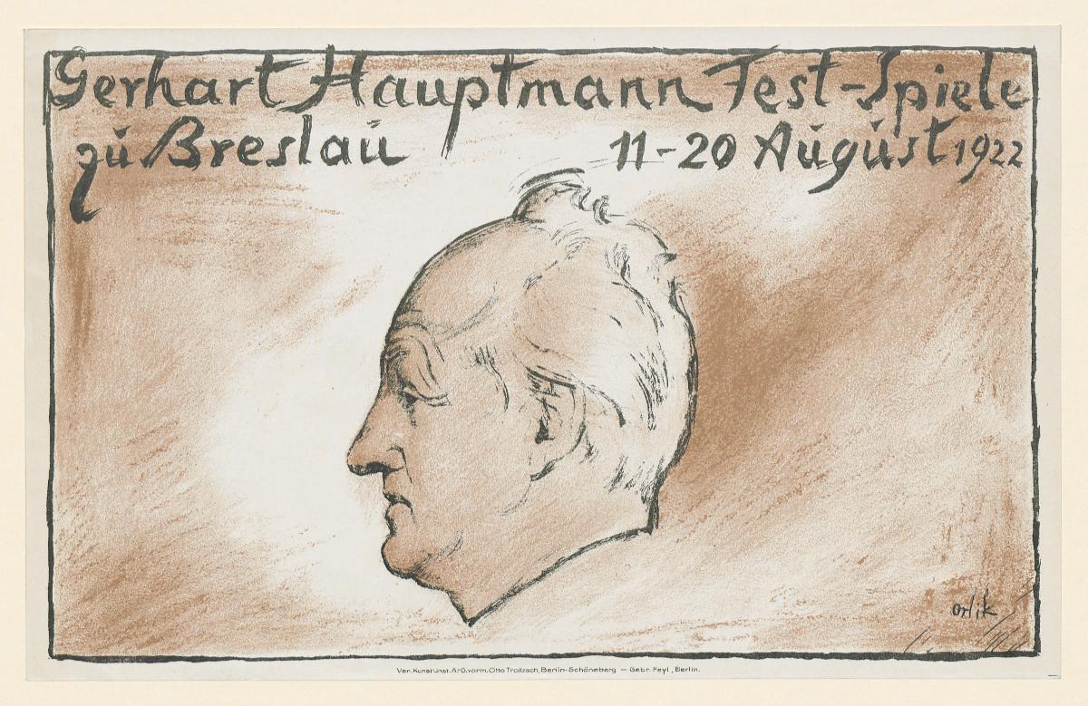 Gerhard Hauptmann Fest-Spiele zu Breslau (11.-20. August 1922)