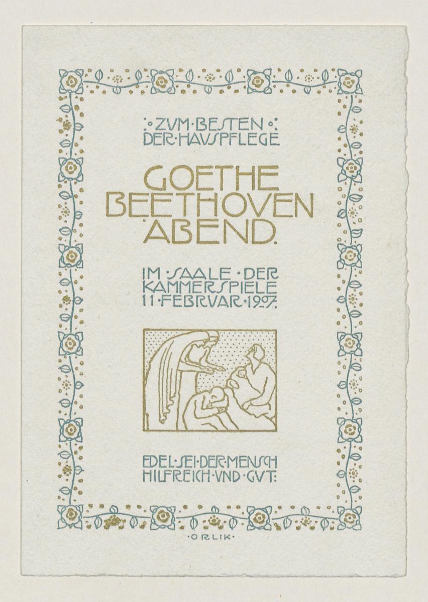 Goethe Beethoven Abend (Kammerspiele 11. Februar 1907)