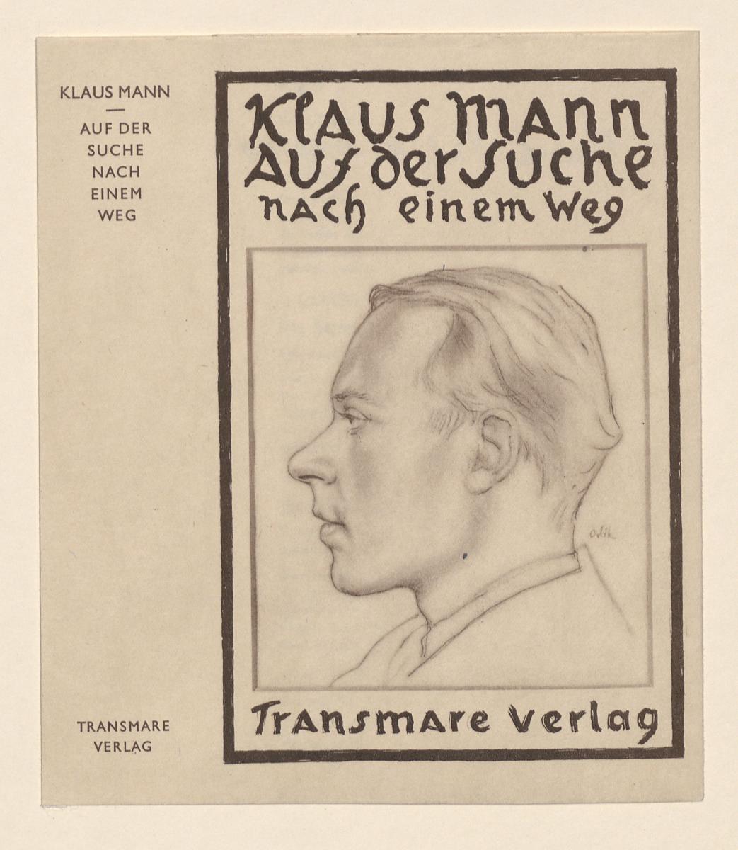Buchumschlag zu Klaus Mann, Auf der Suche nach einem Weg