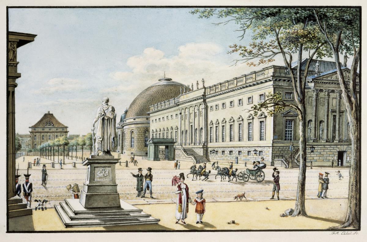 Alt-Berliner Ansichten. Das Königliche Opernhaus mit der Hedwigskathedrale