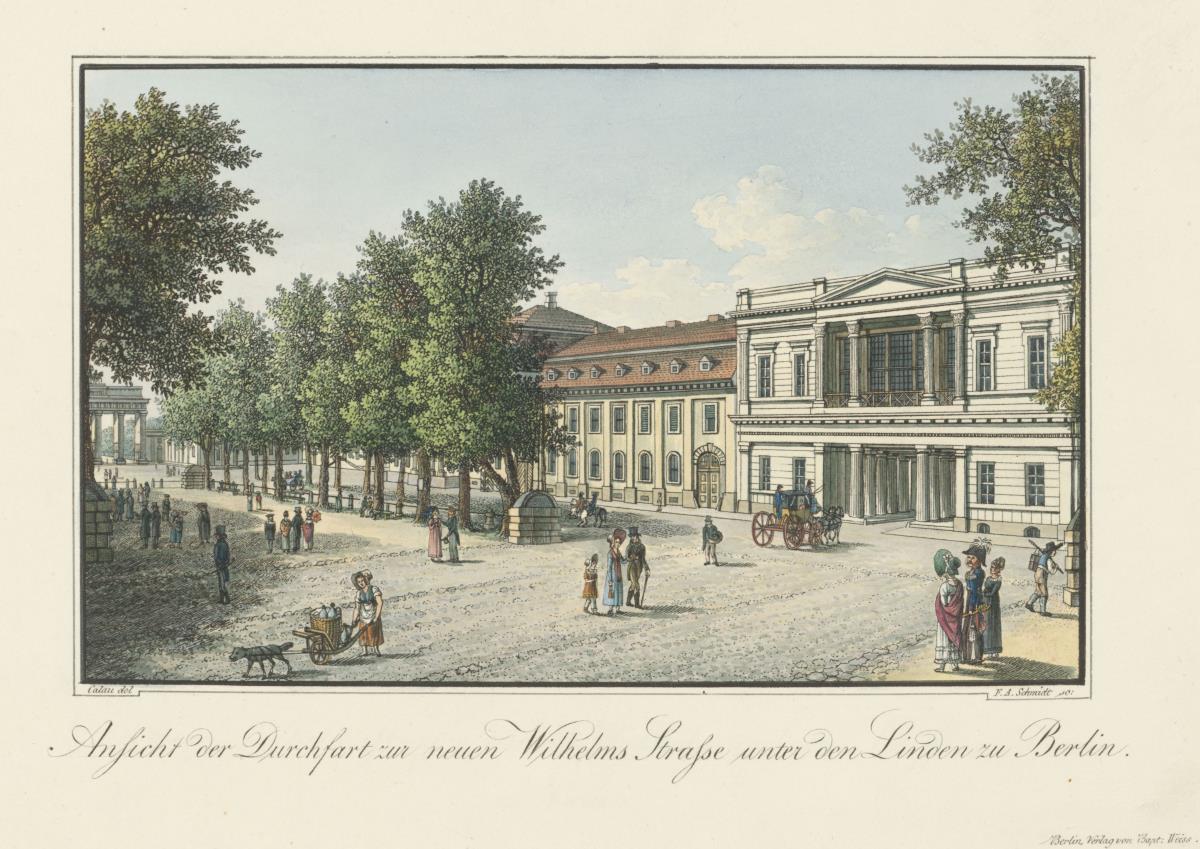 Durchfahrt zur neuen Wilhelmstraße Unter den Linden