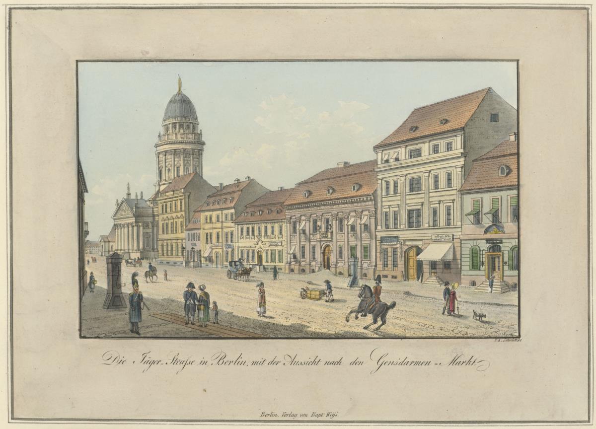 Die Jägerstraße nach dem Gendarmenmarkt