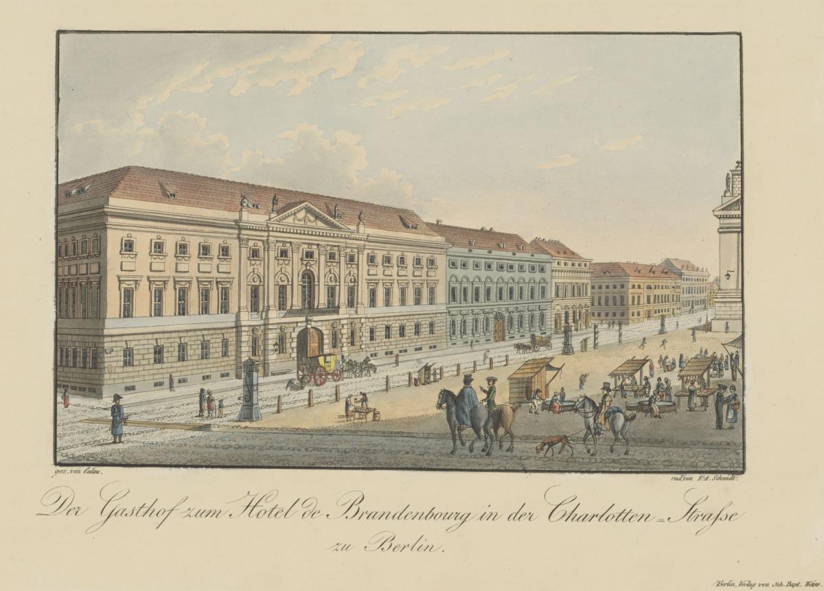 Das Hotel de Brandenbourg in der Charlottenstraße
