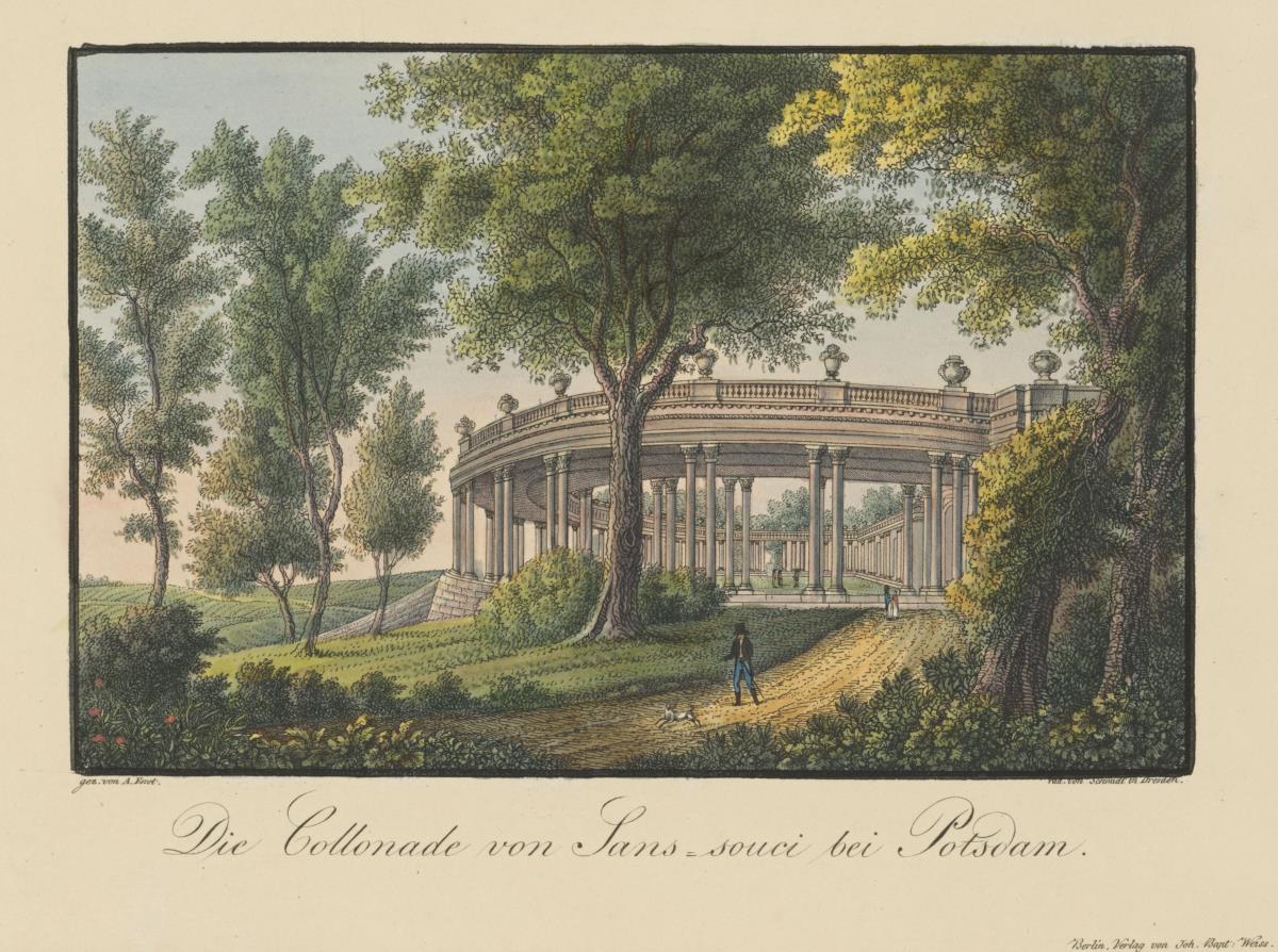 Die Kolonnaden in Sanssouci
