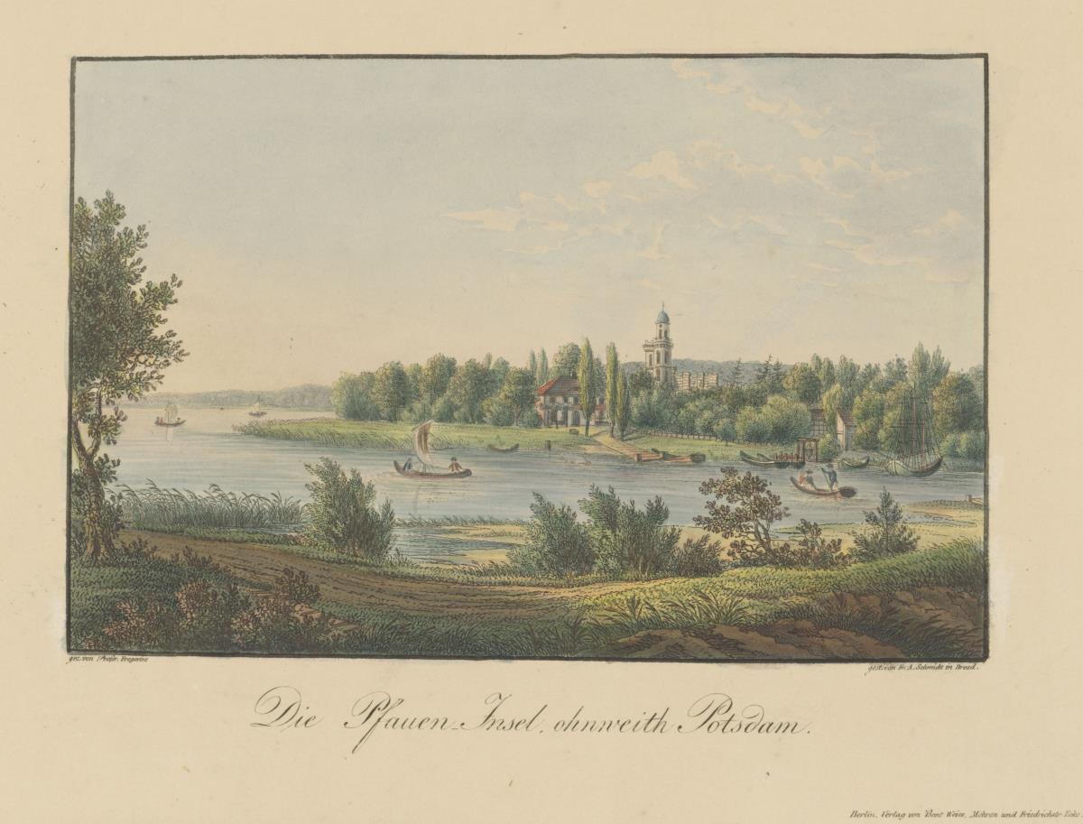 Blick auf die Pfaueninsel bei Potsdam