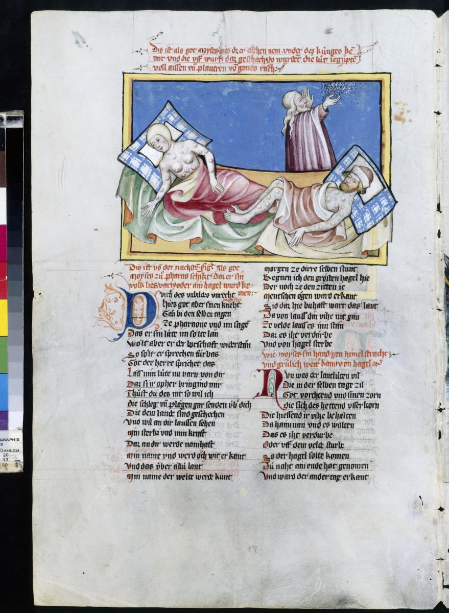 Toggenburg-Bibel. Beulenpest (Zehn Plagen, die über Ägypten kommen)