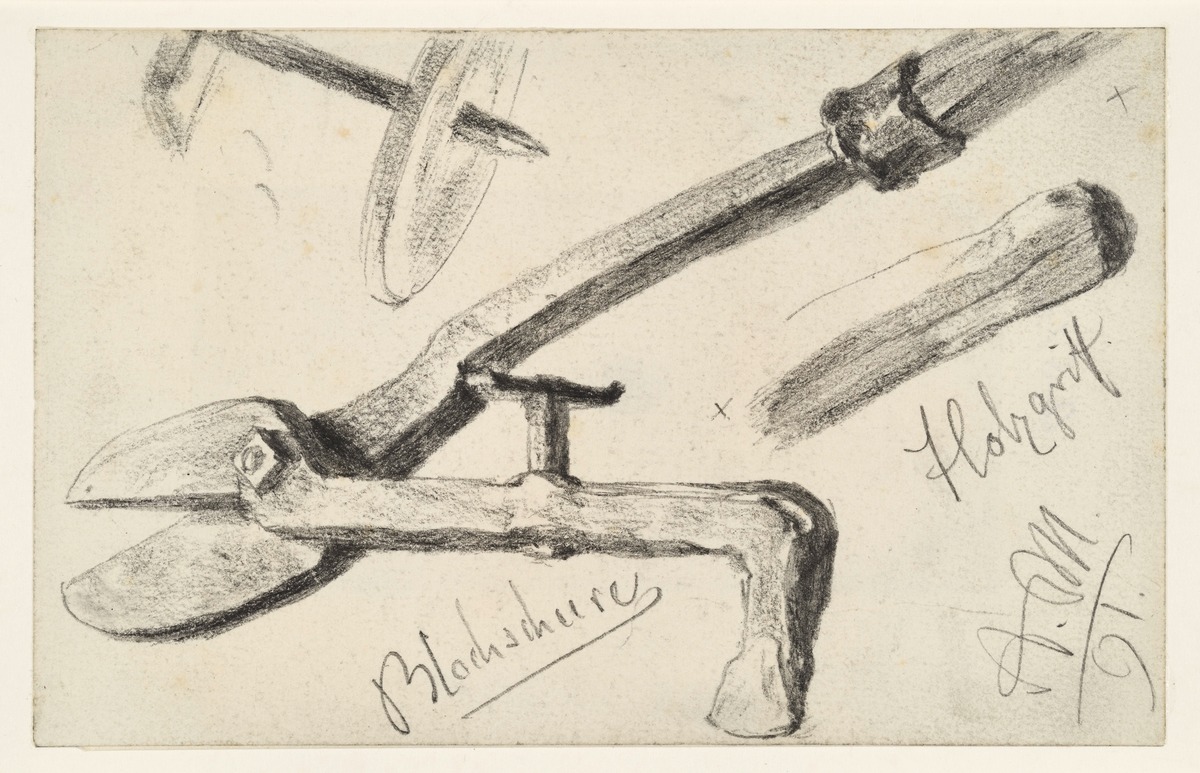 Blechschere mit Holzgriff