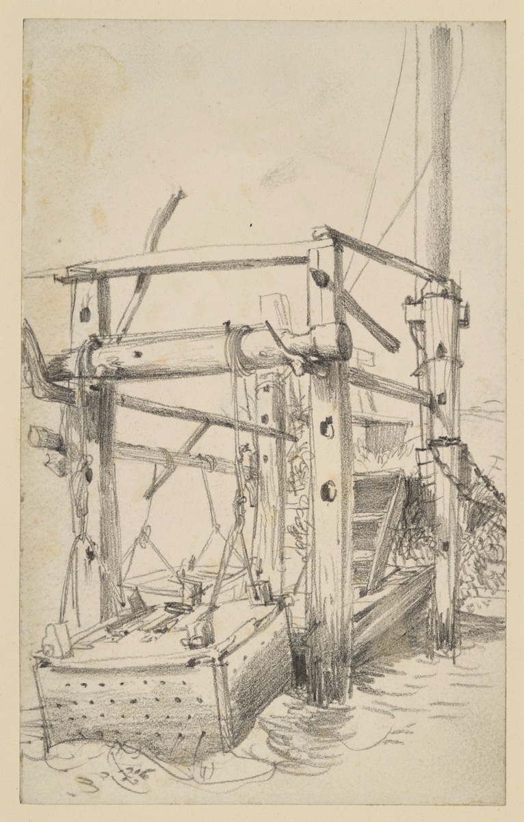 Hebegestell mit Fischkästen