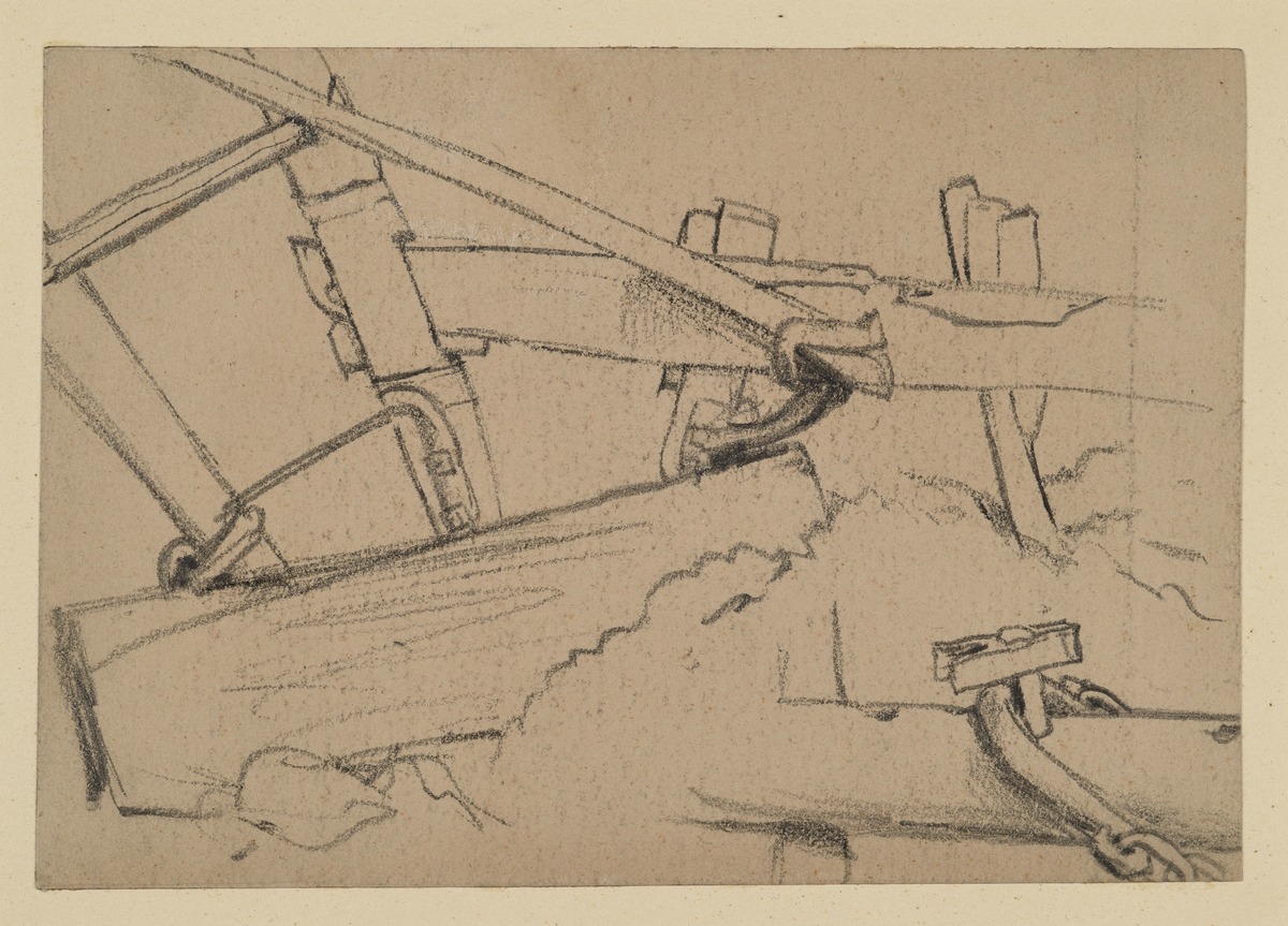 Pflug im Acker, Detailstudien