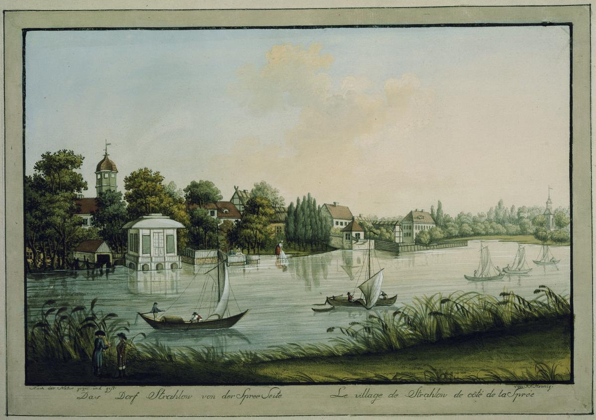 Das Dorf Stralau an der Spree